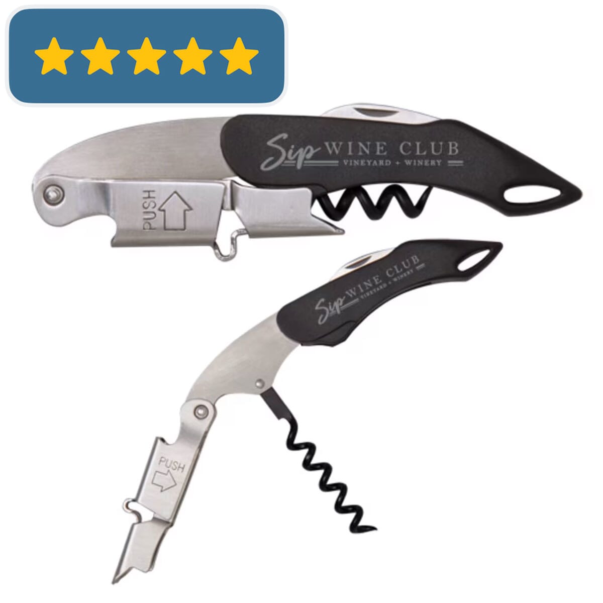 Double Hinged Wine Key Corkscrew