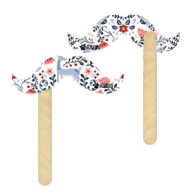 Paper Mustache On a Stick