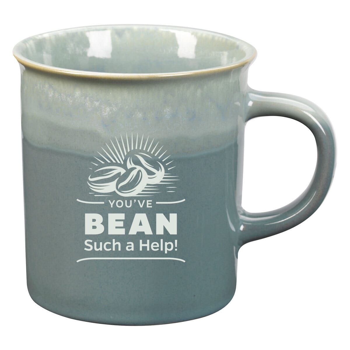 Coffee mug with appreciation logo