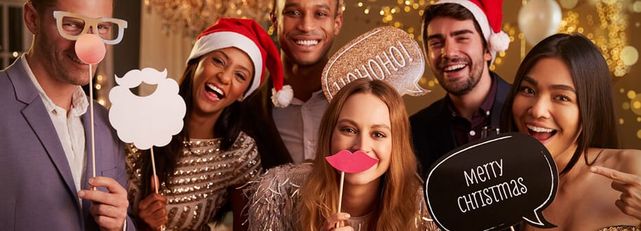 Capture memories with a holiday photo booth
