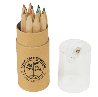 Colored Pencils Tube With Sharpener