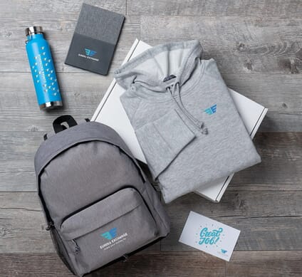 Best Swag for Employees: Swag Boxes, Company Gift Bags & Logo Items