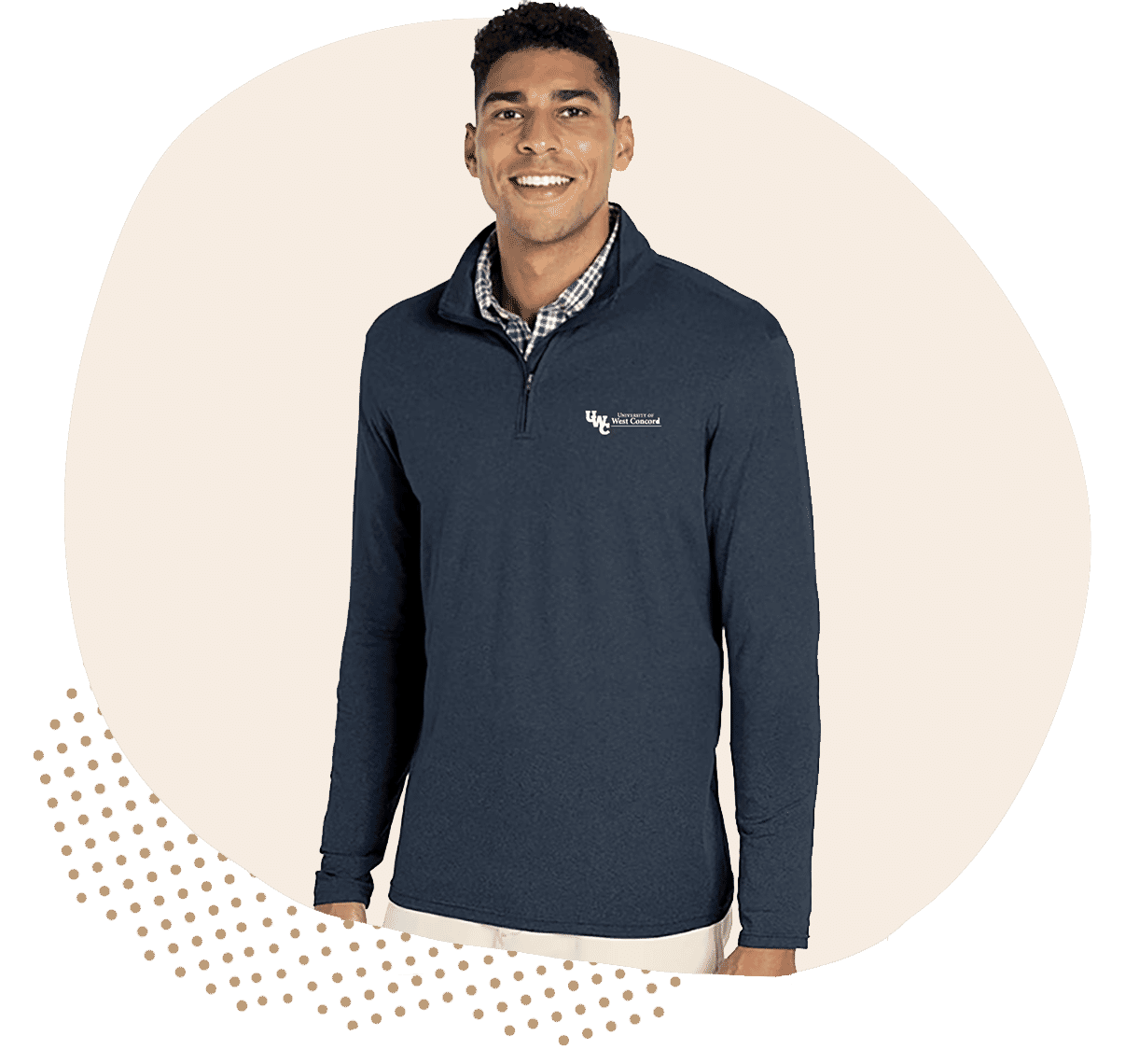 Heathered Eco-Logic Stretch Quarter Zips