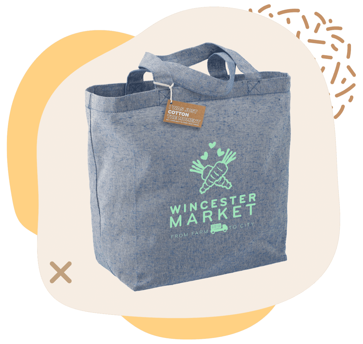 39. Recycled 5oz Cotton Twill Grocery Tote