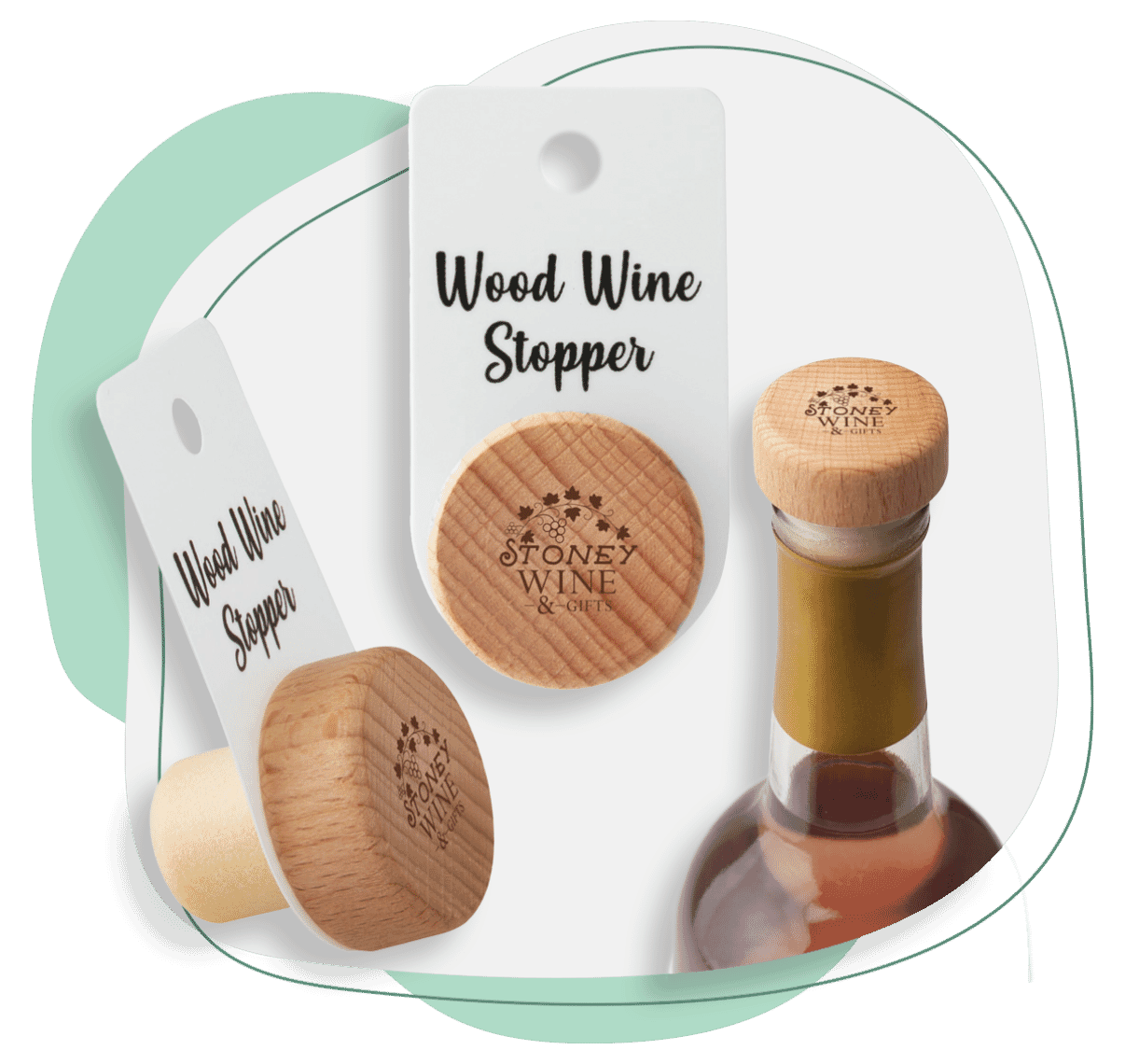 59. Wood Wine Stopper