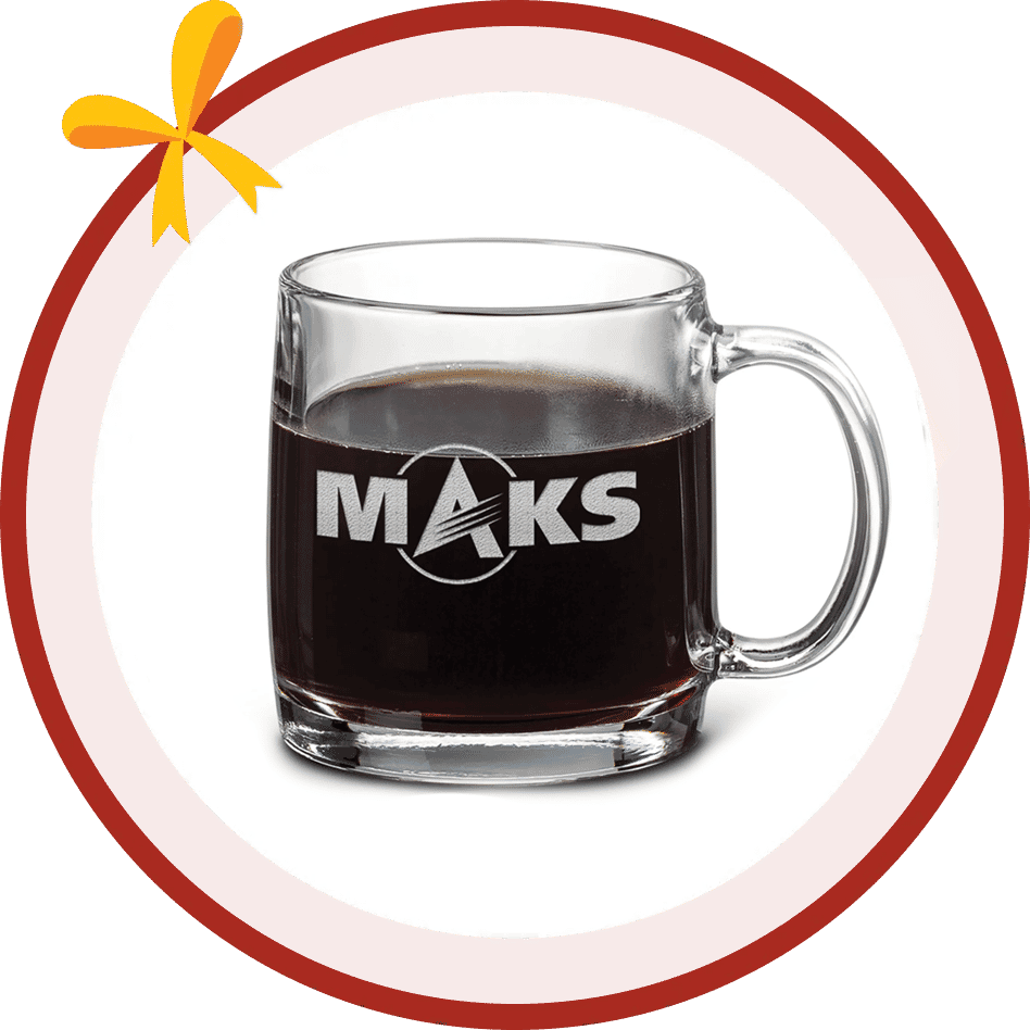 13 oz Glassware Coffee Mug