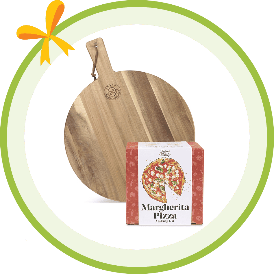 FarmSteady Margherita Pizza DIY & Board Gift Set