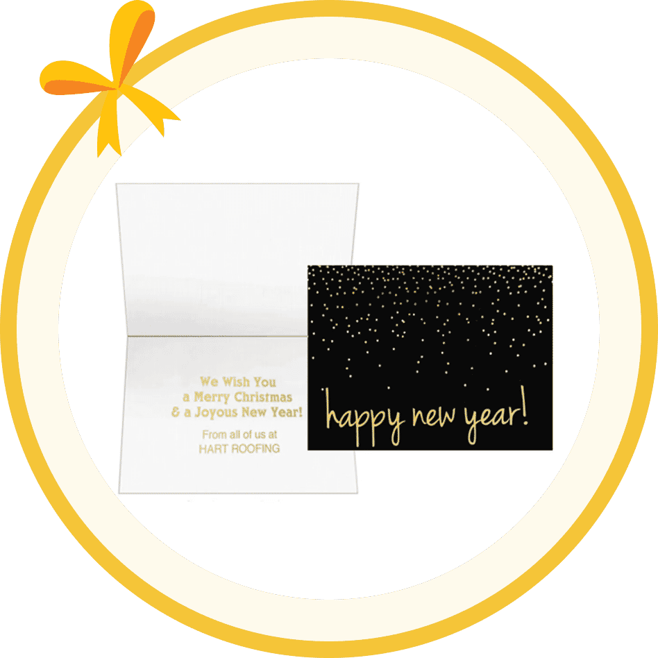 Confetti Happy New Year Greeting Card