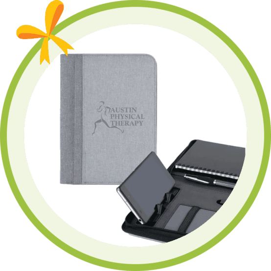 Heathered 4000 mAh Powerbank Padfolio