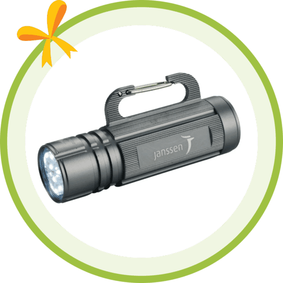 High Sierra® Carabiner Hook Flashlight