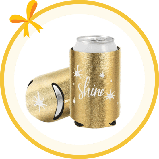 Sparkle Neoprene Can Cooler