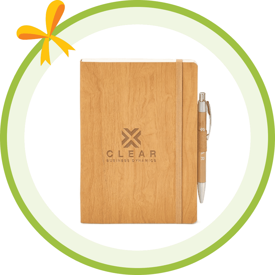 Woodgrain-Look Soft Cover Journal Set