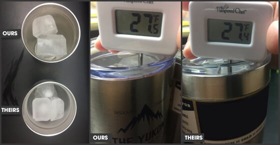 Testing Yukon and Popular Brand Tumbler