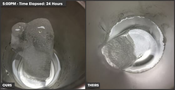 Custom tumbler keeps beverages cold over 24 hours