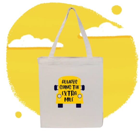 9. Patriotic Gusseted Cotton Tote