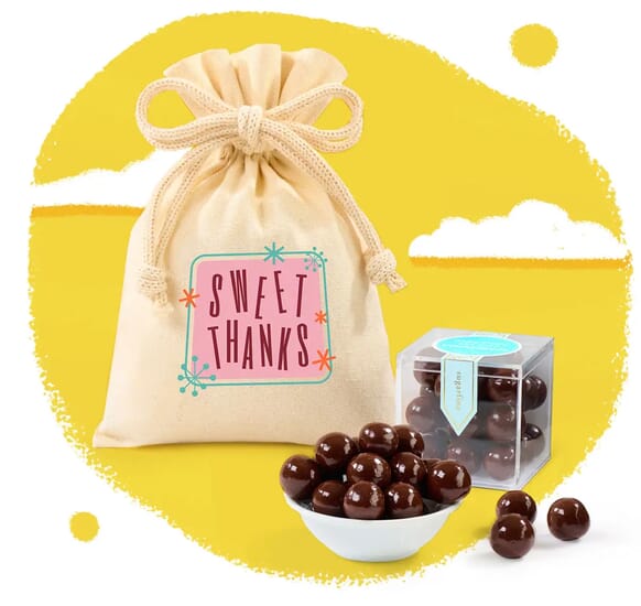 Sugarfina Sea Salt Caramels Candy Cube Gift Bag
