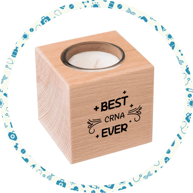 Beechwood Cube Candle Holder