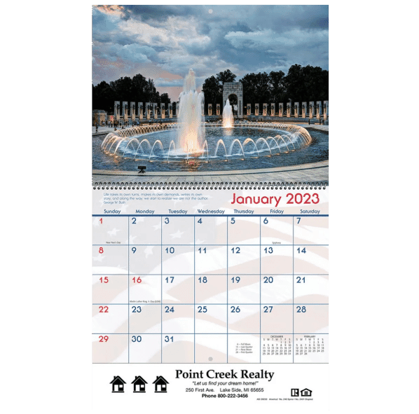 2024 America- Spiral Wall Calendar