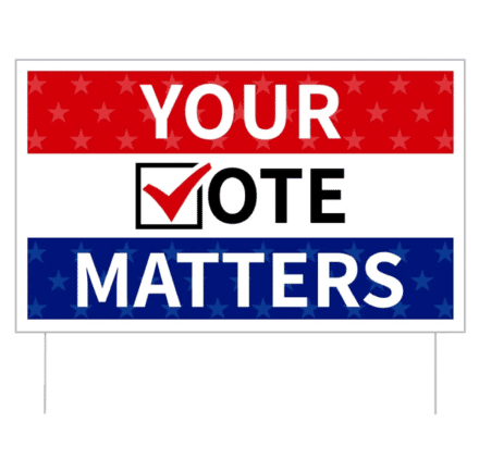 16 x 26 Double-Sided Yard Sign - Full Color