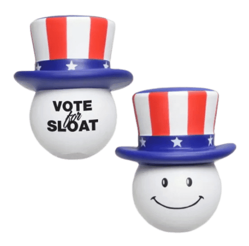 Patriotic Smiley Stress Shape