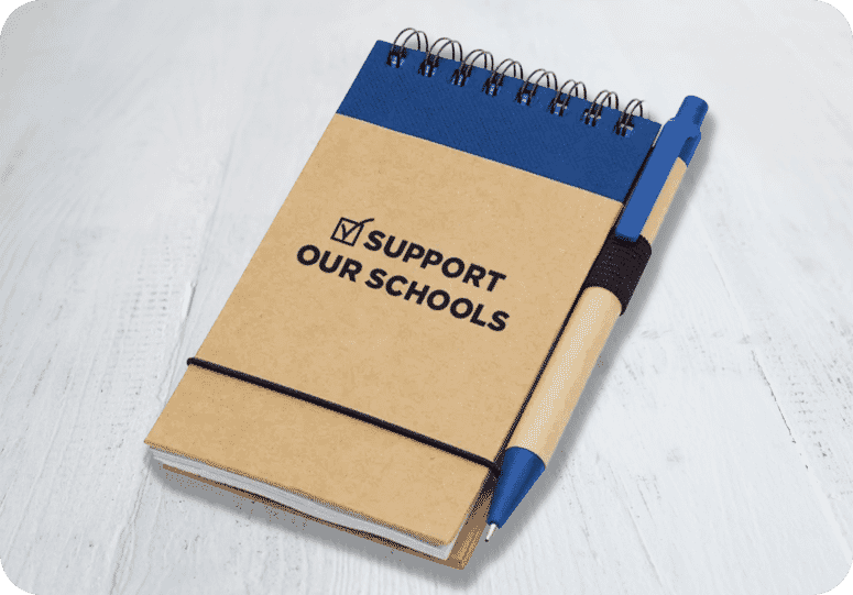 Mini notebook for political campaigns