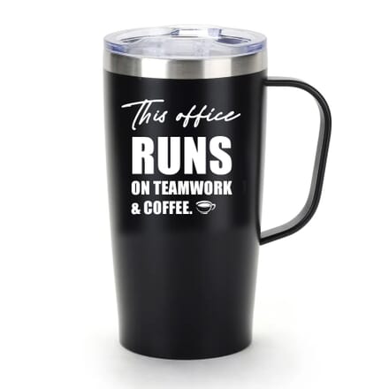 This office runs on teamwork & coffee.