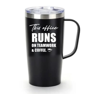 This office runs on teamwork & coffee.