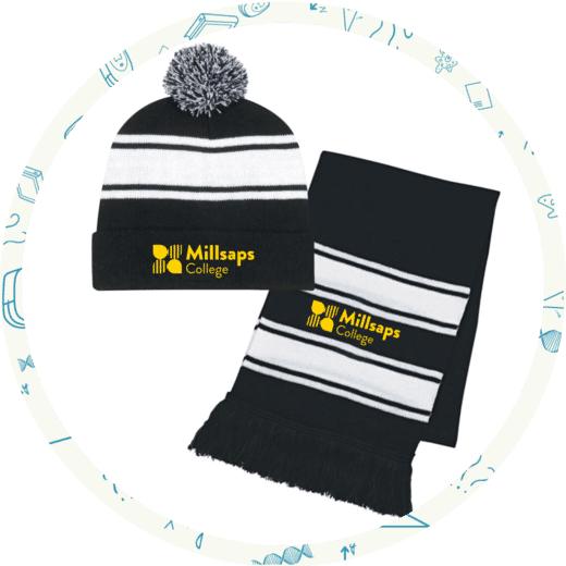 Scarves & Beanies in School Colors