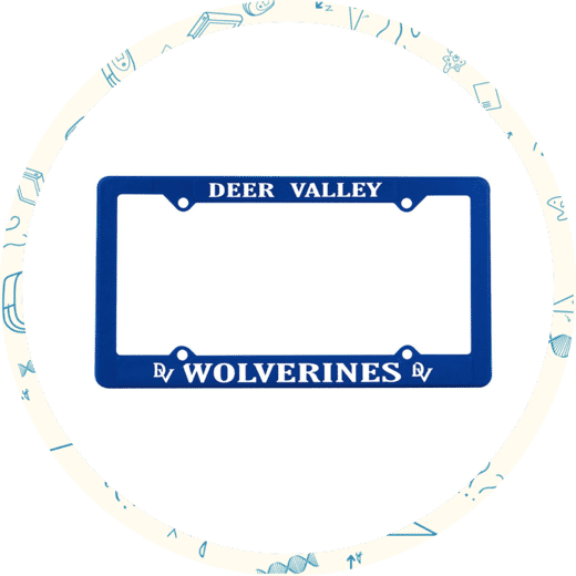 Customized License Plate Frames