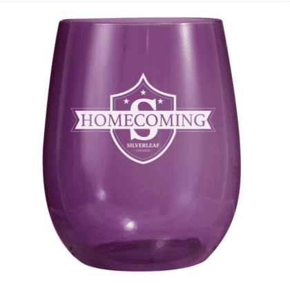 12 oz Plastic Vinello Stemless Wine Glass