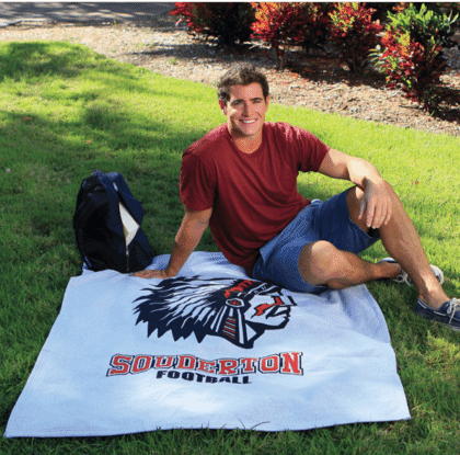 Collegiate Sweatshirt Blanket