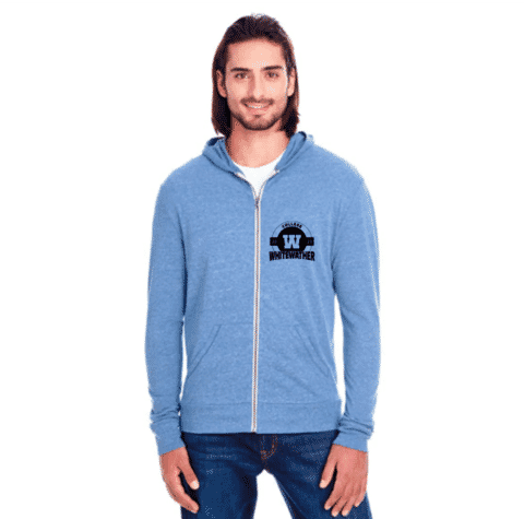 Threadfast Full Zip Heathered Hoodie - Unisex