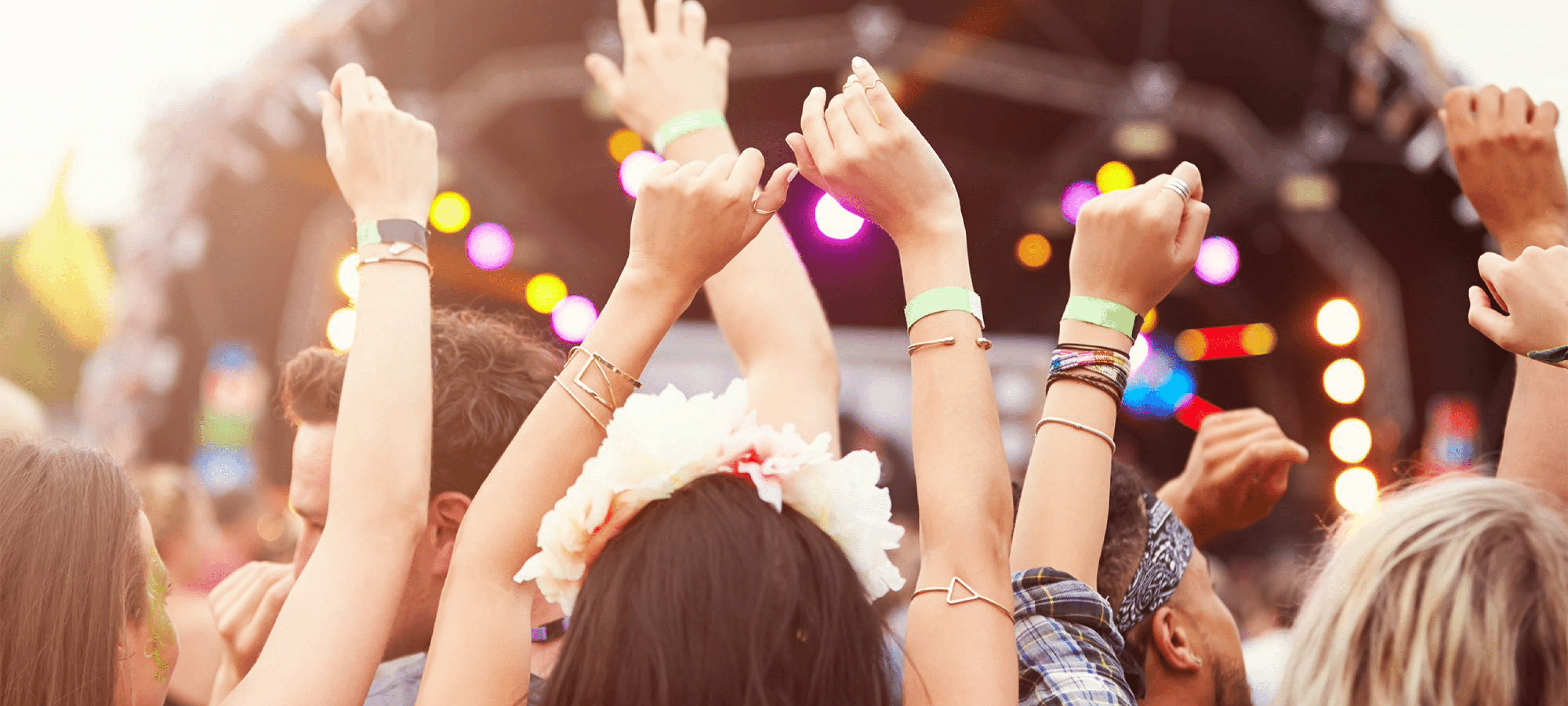 metal concert crowd hands