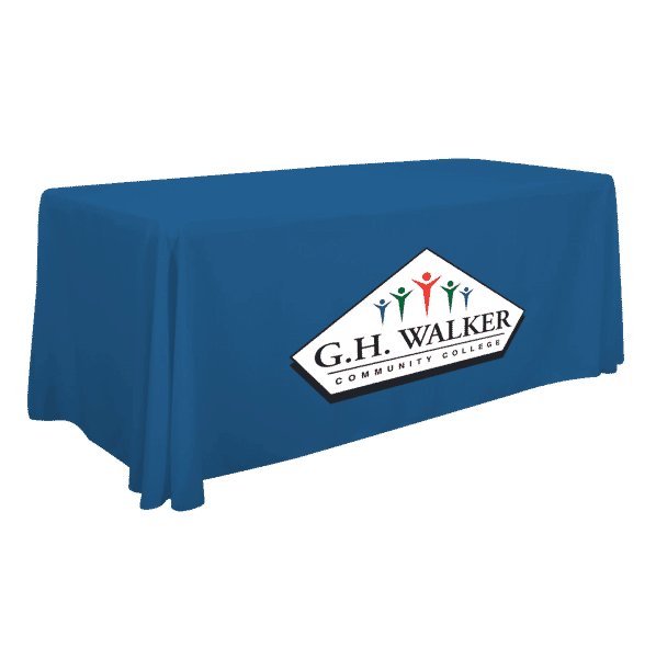 6 Foot Standard Table Throw - Full Color Front Panel