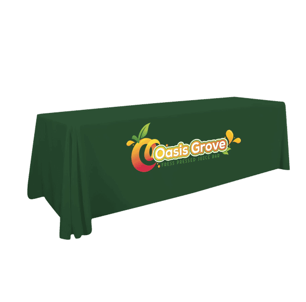 8ft Standard Table Throw - Full Color Front Panel