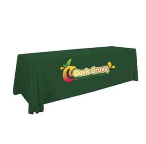 8ft Standard Table Throw - Full Color Front Panel