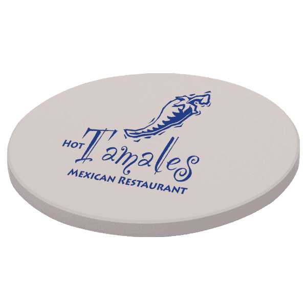 Round stone coaster