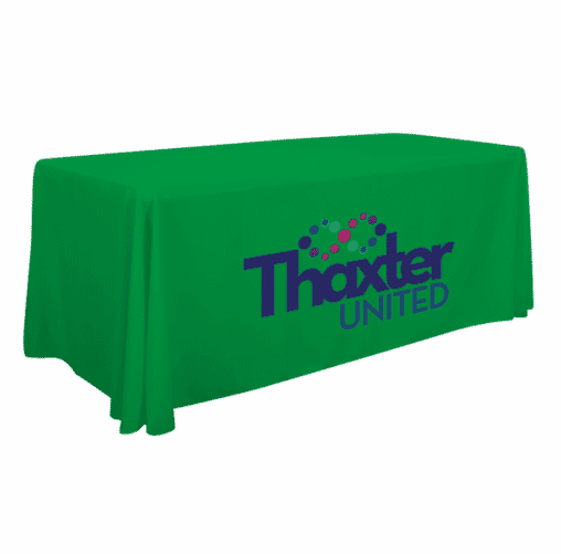 6 Foot Standard Table Throw - Full Color Front Panel
