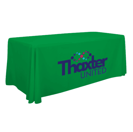 6 Foot Standard Table Throw - Full Color Front Panel