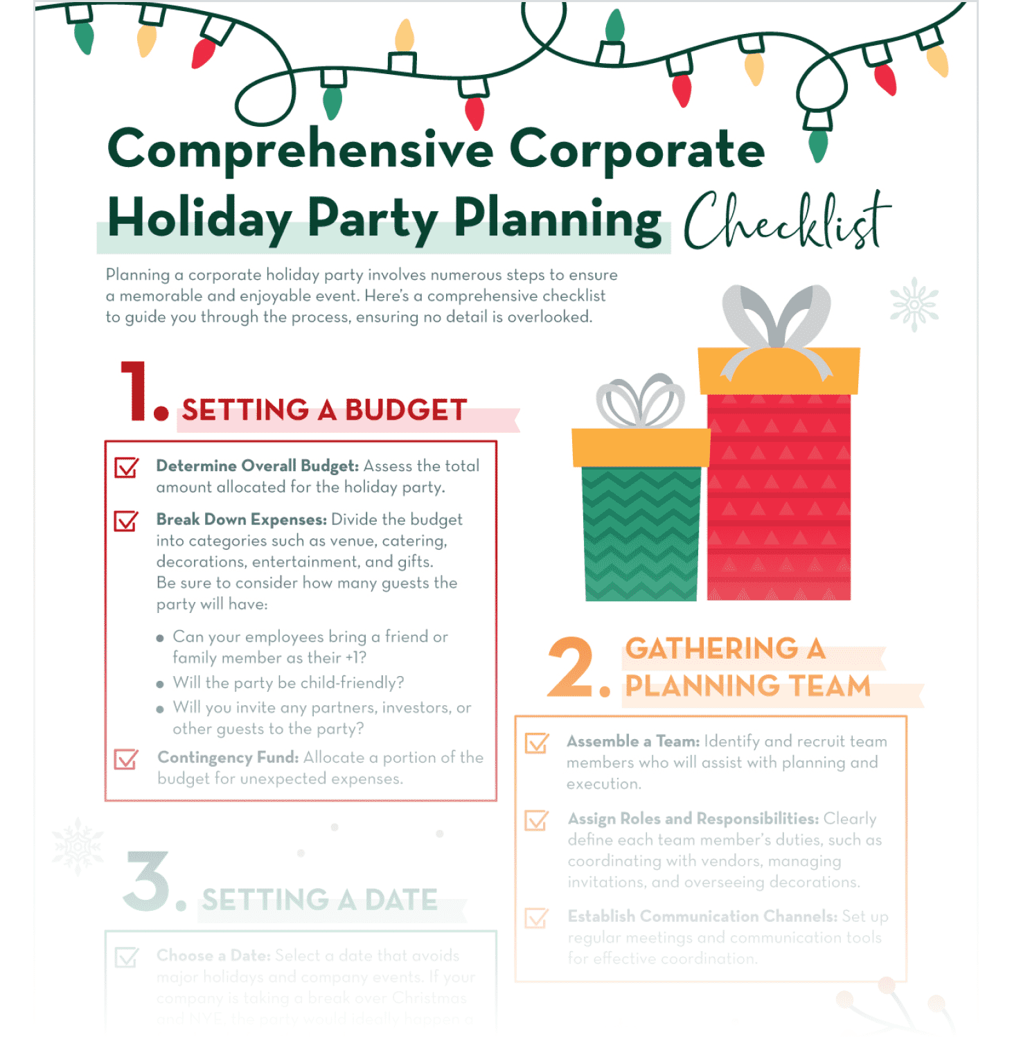 2024 Corporate Christmas Party Planning Checklist (+ Free Template ...