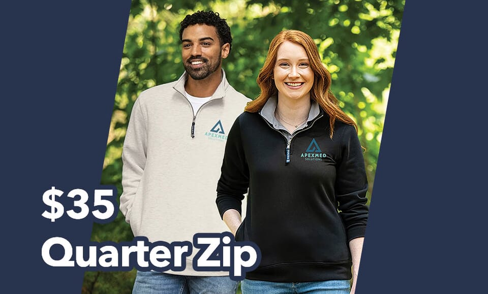 $35 Quarter Zip pullovers