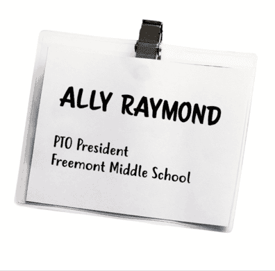 Clear Vinyl Badge Holder with Bulldog Clip