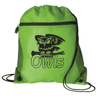 Zip-Front Drawstring Backpack