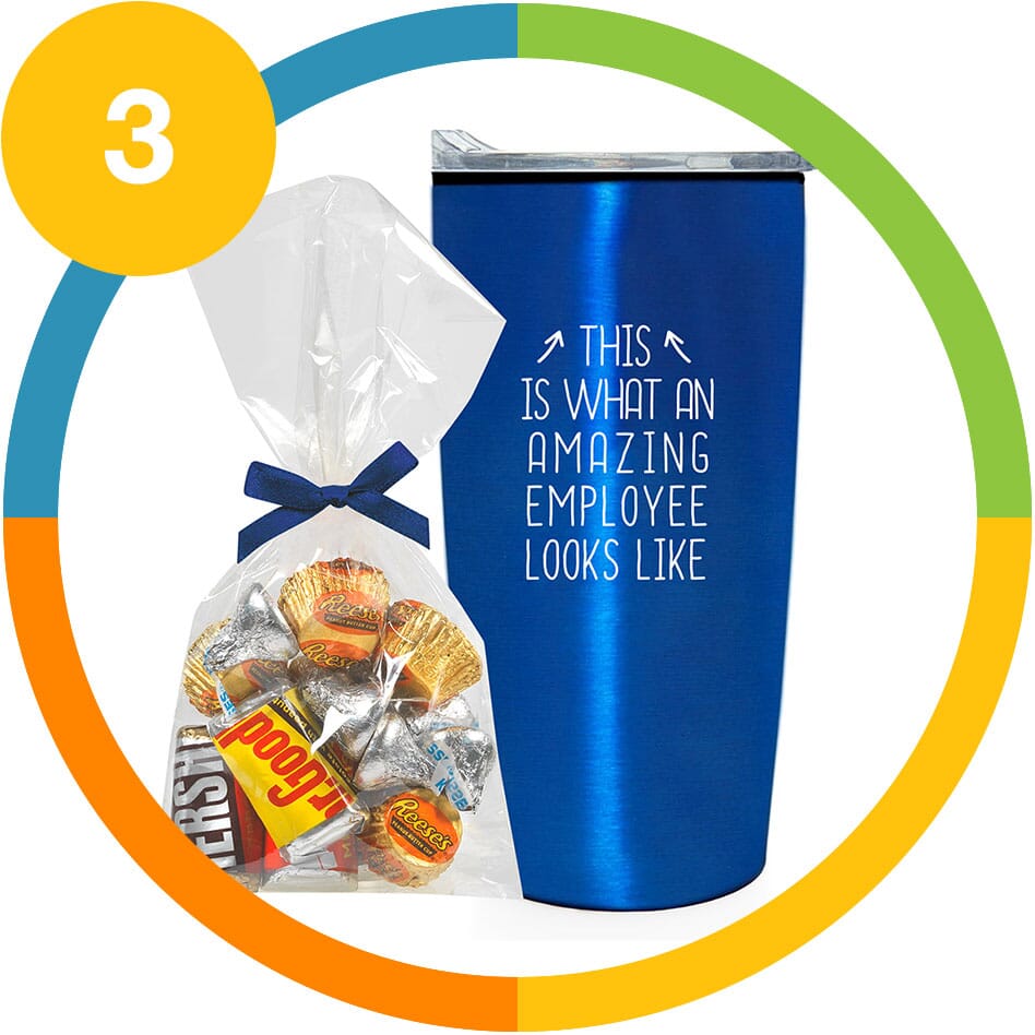 candy and tumbler gift set