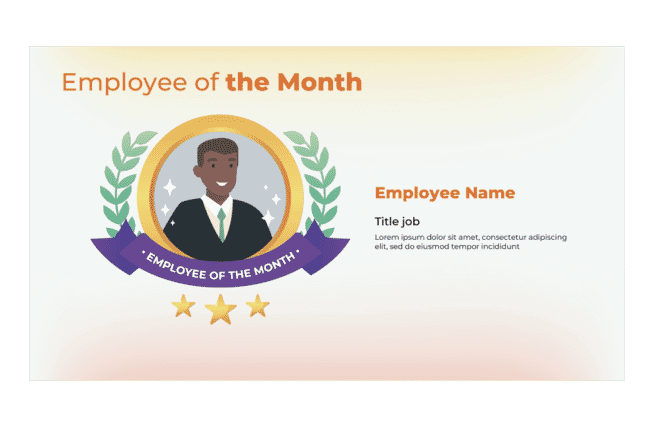 Create a Powerpoint of Staff Achievements 3