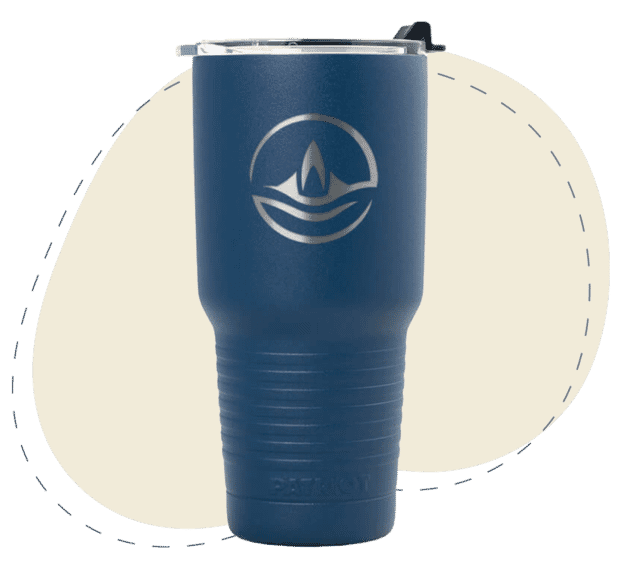 10. 20 oz Patriot Tumbler
