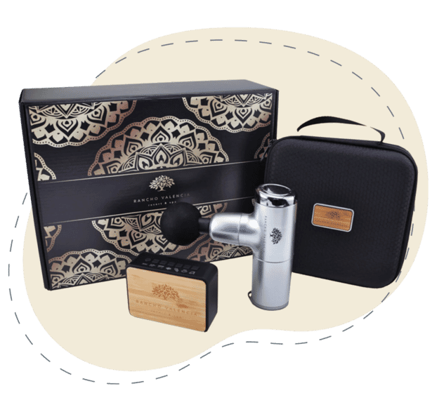 13. Massage Gun & Sound Machine Gift Set