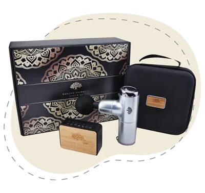 13. Massage Gun & Sound Machine Gift Set