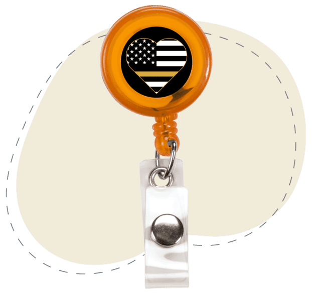 14. Quick Draw Retractable Badge Holder with Alligator Clip