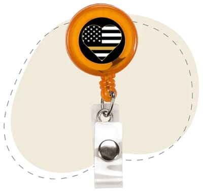 14. Quick Draw Retractable Badge Holder with Alligator Clip